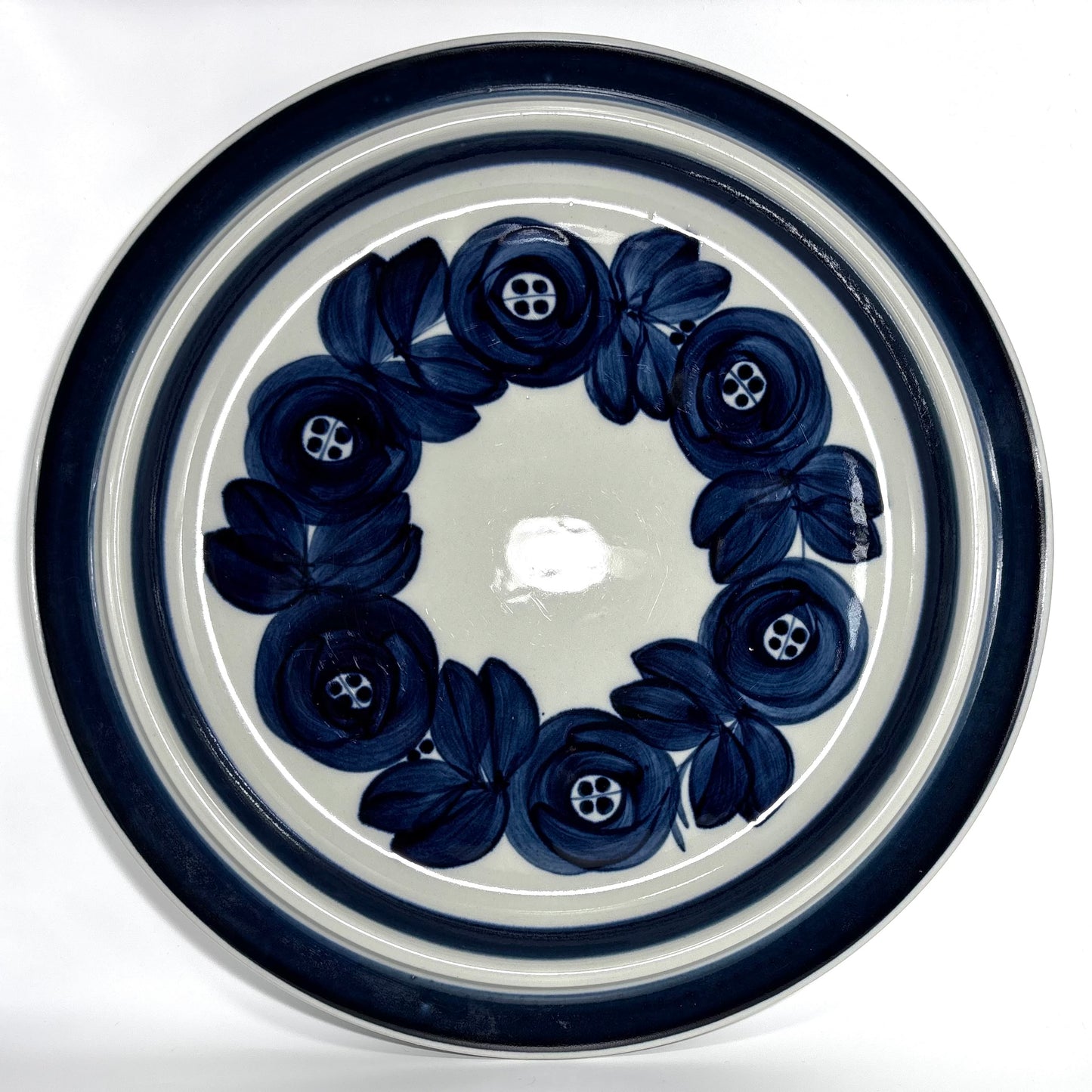 【希少 サイン入り版】ARABIA Anemone 33cm プレート 大皿 （アラビア/アネモネ） ①