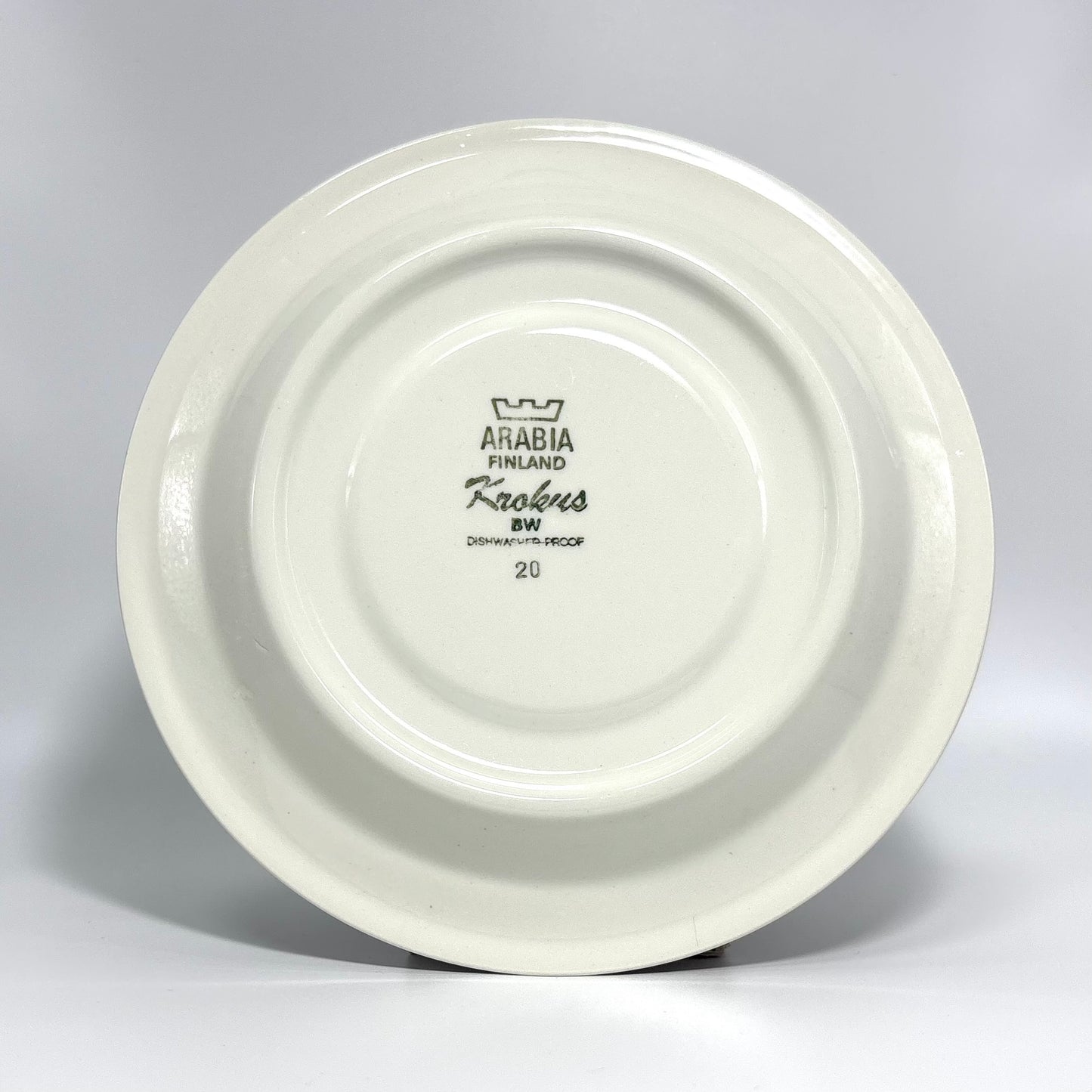 【送料無料】ARABIA Krokus ティーカップ＆ソーサー モノクロ C&S （アラビア/クロッカス） ②