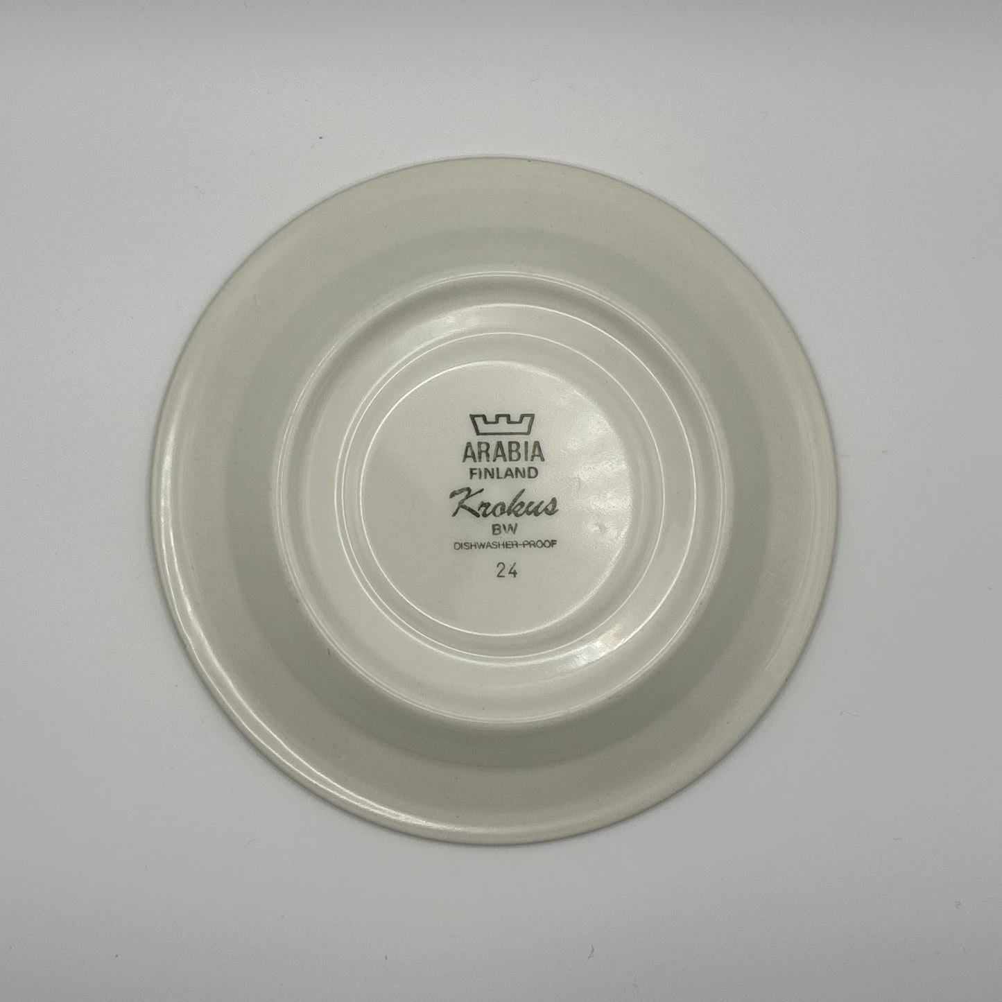 ARABIA Krokus black&white カップ＆ソーサー C&S （アラビア/クロッカス） ※傷あり