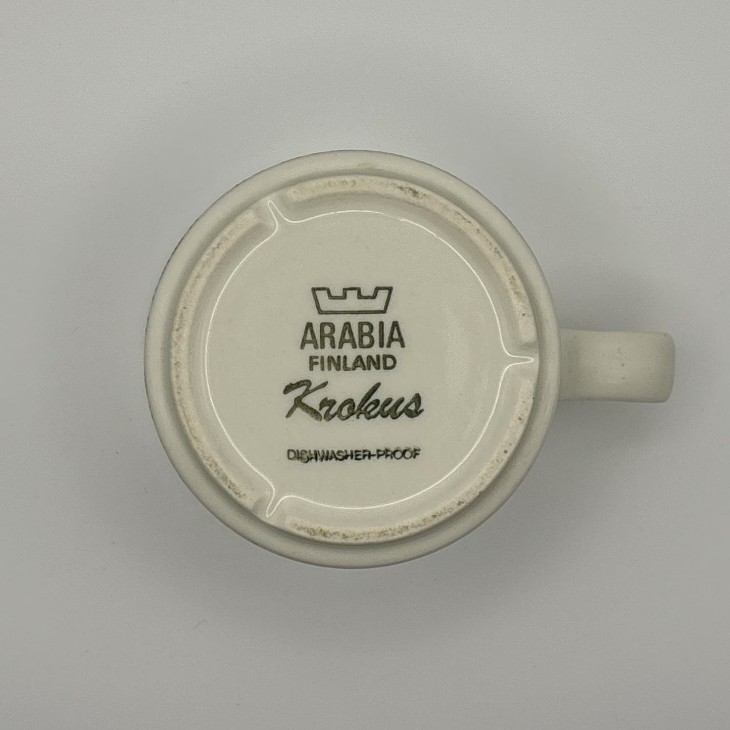 ARABIA Krokus black&white カップ＆ソーサー C&S （アラビア/クロッカス） ※傷あり