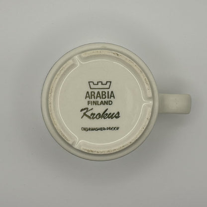 ARABIA Krokus black&white カップ＆ソーサー C&S （アラビア/クロッカス） ※傷あり