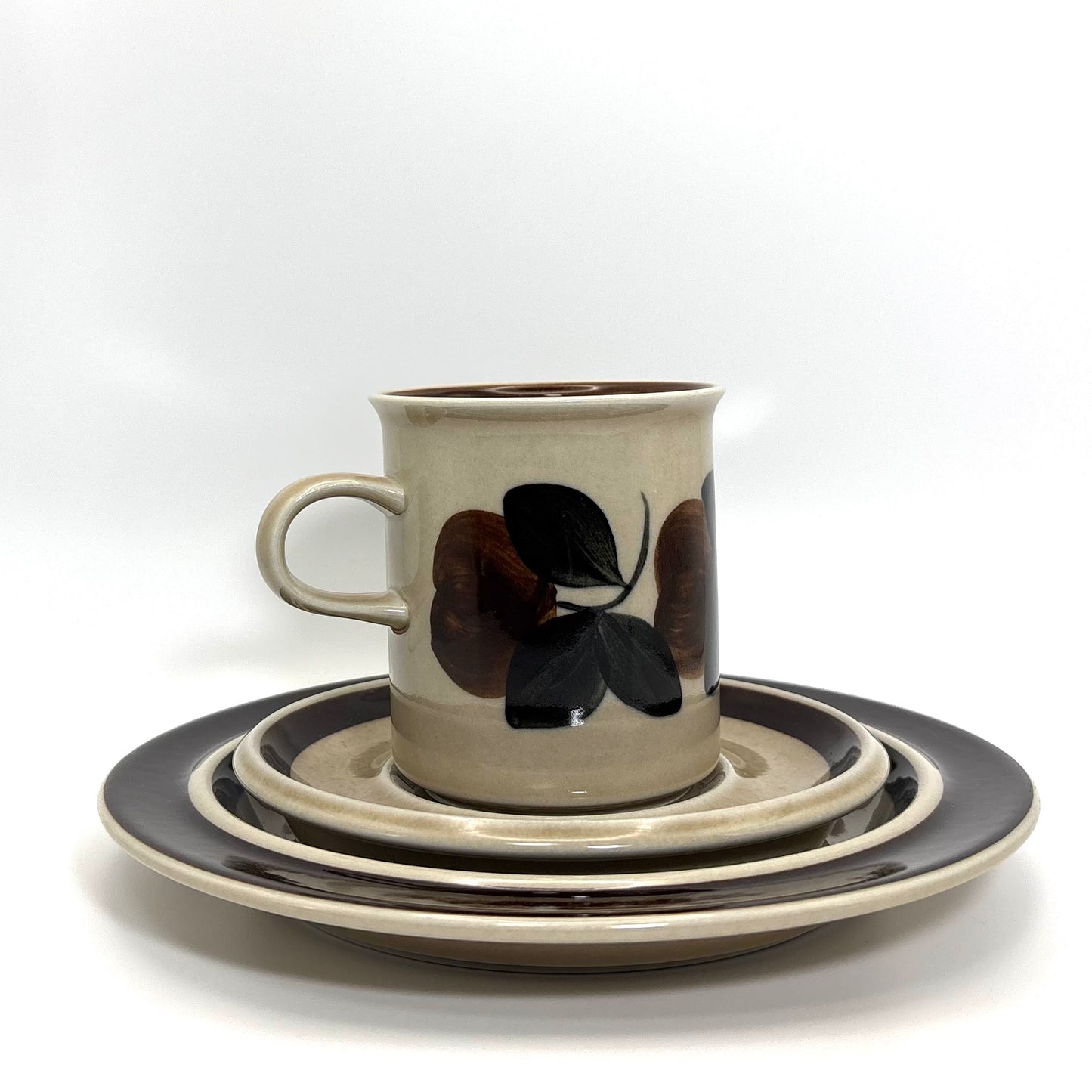 ARABIA Ruija 3点セット① コーヒーカップ+ソーサー+プレート （アラビア/ルイジャ・ルイヤ）