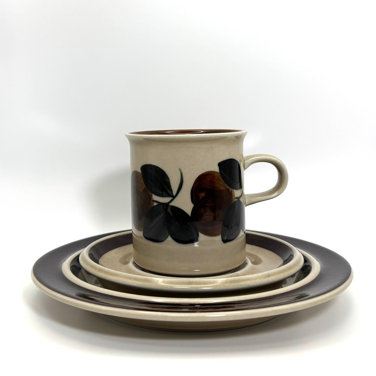 ARABIA Ruija 3点セット① コーヒーカップ+ソーサー+プレート （アラビア/ルイジャ・ルイヤ）